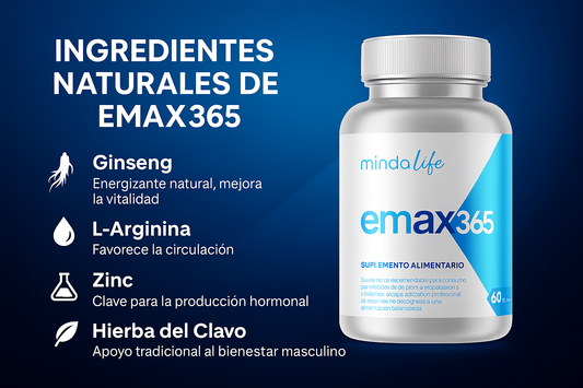 EMAX 365 – Suplemento Premium para Potencia y Vitalidad