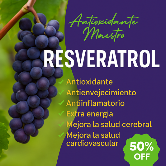 NAD+ RESVERATROL Antioxidante Natural