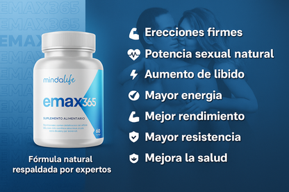 EMAX 365 – Suplemento Premium para Potencia y Vitalidad