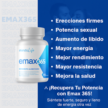 EMAX 365 – Suplemento Premium para Potencia y Vitalidad